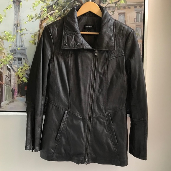 Danier Chocolate Brown Leather Jacket - Picture 5 of 5